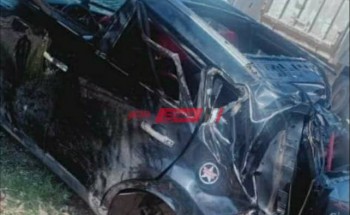 إصابة شخص جراء انقلاب سيارة ملاكي على طريق رأس البر بدمياط