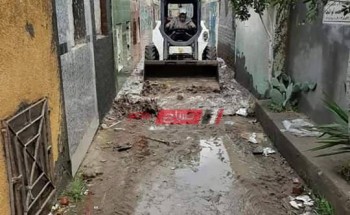بالصور مقابر دمياط تغرق في شبر ميه والمحليات تشن حملات لكسح مياه الأمطار