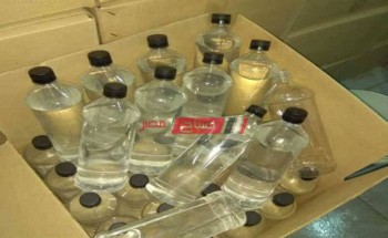 ضبط 2300 لتر كحول في مخزن في كفر الشيخ