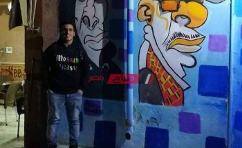 بالألوان مصعب ريحان ينشر البهجة في شوارع بورسعيد