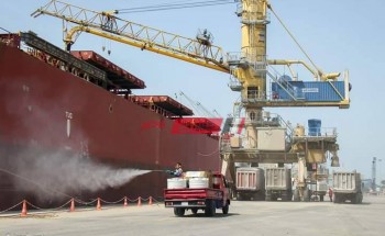 ميناء دمياط يستقبل 3 سفن حاويات وبضائع عامة وتصدير 2600 طن فوسفات