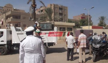 أمن الجيزة يرفع 235 حالات إشغال طريق في المنطقة الأثرية في الهرم