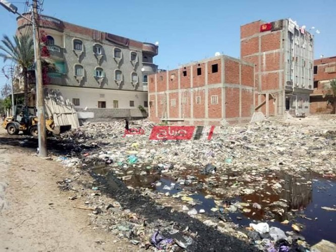 شن حملة نظافة مكبرة بمدينة كفر البطيخ  بدمياط خوفا من انتشار الفيروسات