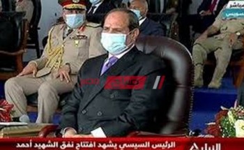 الرئيس عبد الفتاح السيسي يشهد الانتهاء من اعمال الحفر بنفق الشهيد أحمد حمدي 2