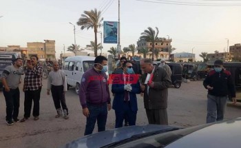بالصور نائب محافظ دمياط يقود حملة تطهير وتعقيم شوارع مدينة السرو