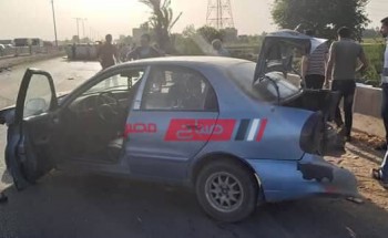 إصابة 4 أشخاص فى حادث تصادم في طريق طنطا