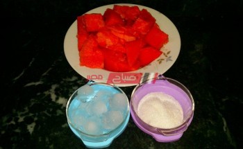 طريقة عمل عصير البطيخ في خطوة واحدة للمبتدئين