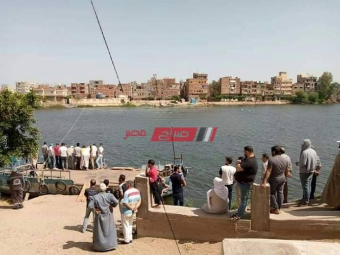 بالصورة انتشال جثة طالب من مياه نهر النيل بدمياط