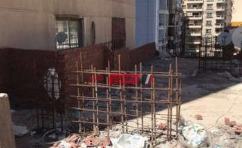حملات مكبرة في حي العجمي للتصدي لأعمال البناء المخالف بمحافظة الإسكندرية
