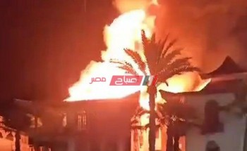 عاجل اندلاع حريق هائل في 3 منازل بمدينة رأس البر