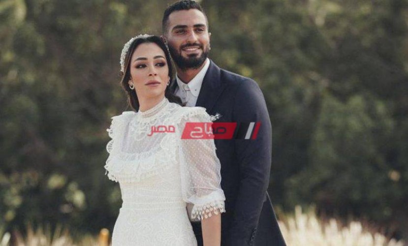راندا رياض تحتفل بعيد ميلاد زوجها محمد الشرنوبي
