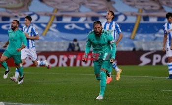 ريال مدريد يفوز علي سوسيداد ويقتنص قمة الليجا وانجاز جديد لراموس اليوم