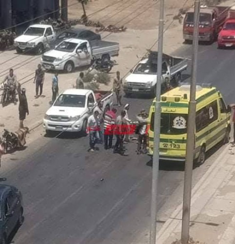 مصرع شخص متأثراً بجراحة جراء حادث تصادم مروع على طريق كفر البطيخ بدمياط