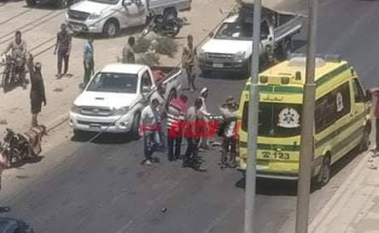 مصرع شخص متأثراً بجراحة جراء حادث تصادم مروع على طريق كفر البطيخ بدمياط