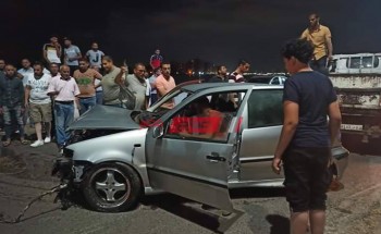 مصدر: لا وفيات في حادث تصادم سيارة على طريق رأس البر بدمياط