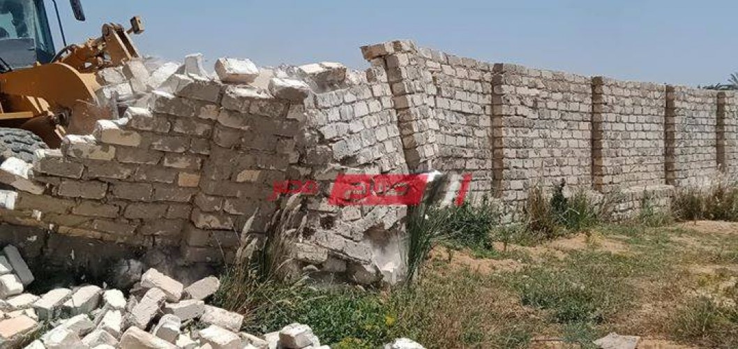شن حملة مكبرة لإزالة التعديات على أراضى أملاك الدولة بمدينة برج العرب