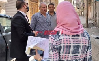 نائب محافظ دمياط يتفقد سير العمل لطلاء واجهات المبانى بمدينة الزرقا