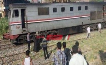 سقوط شاب من القطار في مدينة بني سويف وإصابته