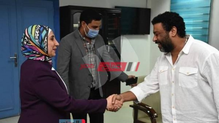 محمد جمعة يقدم دعم لـ مركز الأورام السرطان بـ الفيوم