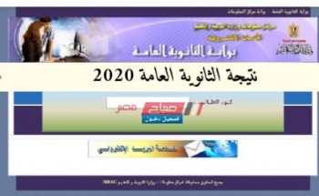نتيجة الثانوية العامة 2020 محافظة جنوب سيناء رابط رسمي