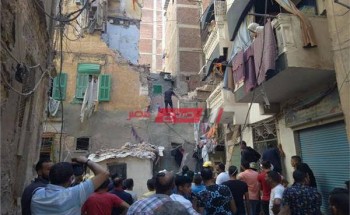 بيان النيابة بشأن انهيار عقارين في منطقة بحري بالإسكندرية