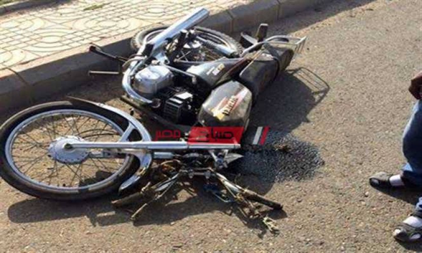 مصرع شاب جراء حادث دراجة بخارية مروع في دمياط