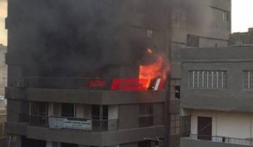 حريق في شقة سكنية بالشرابية والحماية المدنية تسيطر عليه دون وجود إصابات