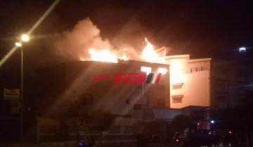 الدفع بـ 3 سيارات إطفاء للسيطرة على حريق مصنع في دمياط الجديدة