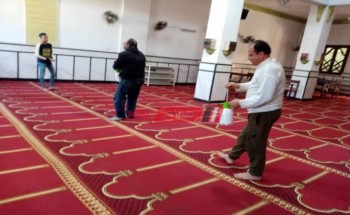 تطهير وتعقيم مساجد الإسكندرية استعدادًا لعودة أول صلاة الجمعة