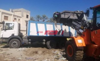 شن حملات لصيانة الاعمدة  وكشافات الانارة ورفع القمامة في دمياط