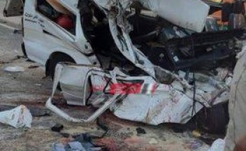 بالصور مصرع وإصابة 13 شخص جراء حادث تصادم مروع على محور 30 يونيو بطريق الإسماعيلية