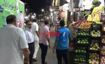 حملة مكبرة بمدينة السرو في دمياط للتأكد من إغلاق المحلات في مواعيدها