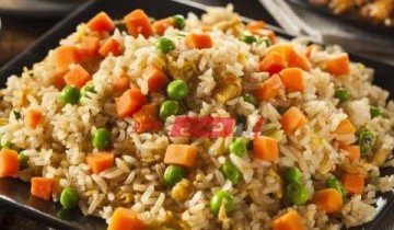 طريقة عمل الرز بالبسلة والجزر بأسهل طريقة وبطعم لذيذ