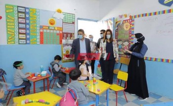 محافظ دمياط تواصل متابعتها لسير العملية التعليمية بتفقد مدرستى الإمام محمد عبده الابتدائية والاعدادية