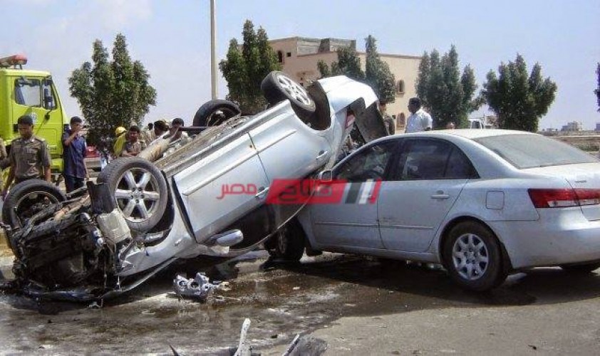 حادث تصادم فى المنيا يسفر عن مصرع شخص وإصابة 4 أخرين