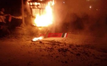 الحماية المدنية تسيطر على حريق نشب داخل مخزن فى حرائق الأهرام