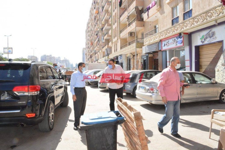إستمرار حملات لإزالة الإشغالات في عدة شوارع بمحافظة بورسعيد