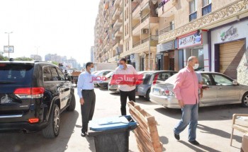 إستمرار حملات لإزالة الإشغالات في عدة شوارع بمحافظة بورسعيد