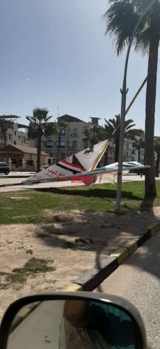 بالصور سقوط لافتات انتخابات مجلس النواب في دمياط بسبب سرعة الرياح