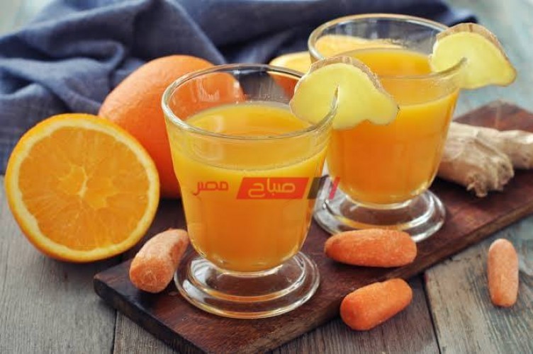 طريقة عمل عصير البرتقال بالجزر المسلوق صحي ومفيد لأطفالك