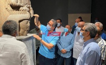 وزير السياحة في جولة تفقدية تمهيداً لإفتتاح متحف آثار شرم الشيخ