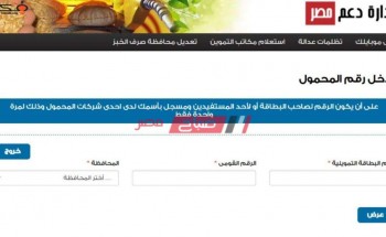 موقع دعم مصر الالكتروني إضافة المواليد الجدد لبطاقة التموين 2020