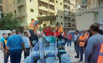 إيقاف أعمال بناء مخالف في سيدي بشر بمحافظة الإسكندرية