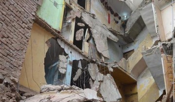 وفاة وإصابة 12 شخصاً إثر إنهيار منزل في بنى سويف