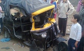 إصابة 8 أشخاص نتيجة حادث إنقلاب توك توك فى قنا