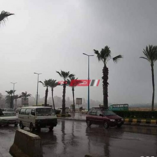رفع آثار الأمطار في أحياء محافظة الإسكندرية في أول أيام نوة الفيضة الصغرى