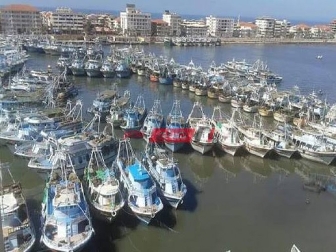 توقف حركة الصيد في دمياط لليوم الثاني على التوالي بسبب موجة الطقس السيئ
