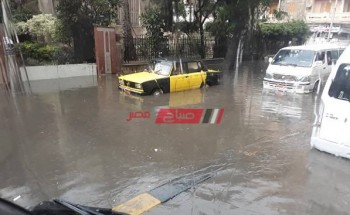 بالصور غرق شوارع جليم وسيدى بشر بمياه الأمطار في الإسكندرية
