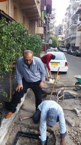 إستكمال أعمال نظافة وتطهير بالوعات الأمطار بمحافظة بورسعيد
