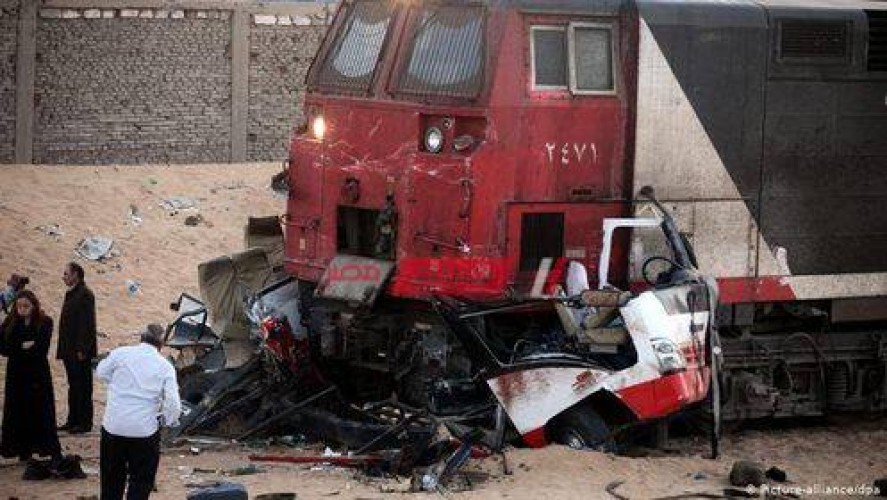 حادث اصطدام قطار القاهرة أسوان ومصرع  أحد الأشخاص